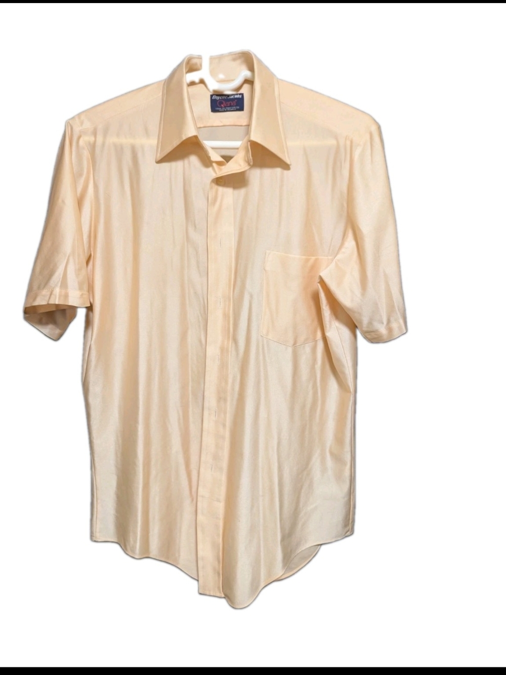 Men's Vintage 70s Disco Polyester Shirt Size 15